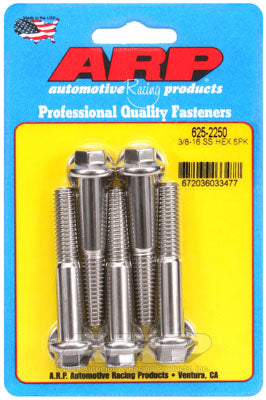 ARP 625-2250 3/8-16 x 2.250 hex 7/16 Болти Wrenching з нержавіючої сталі Photo-0