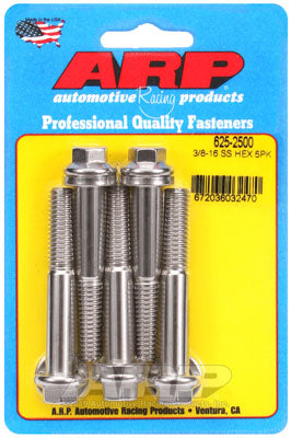 ARP 625-2500 3/8-16 x 2.500 hex 7/16 Болти Wrenching з нержавіючої сталі Photo-0