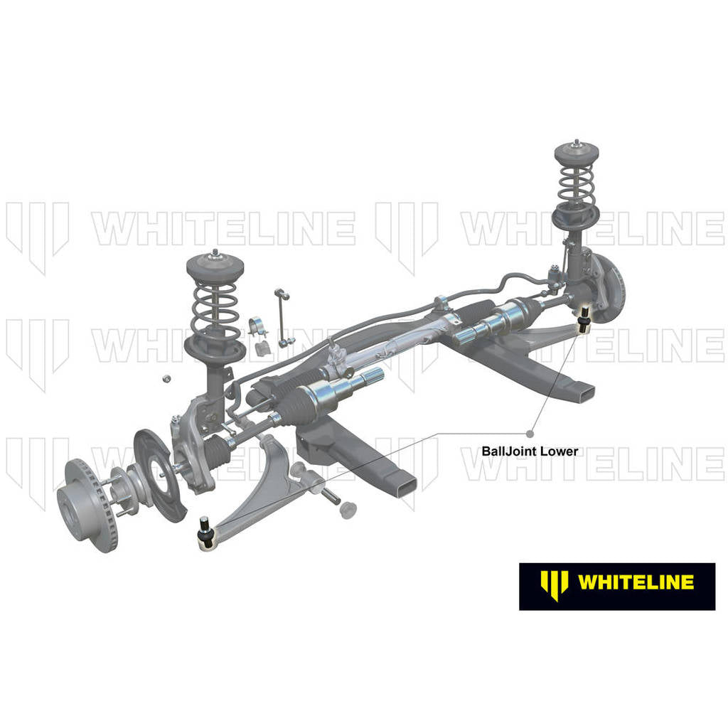 WHITELINE KCA468 Комплект передньої нижньої кульової опори Camber для Honda Civic 10th Gen FC, FK 11th Gen FE FL Photo-1