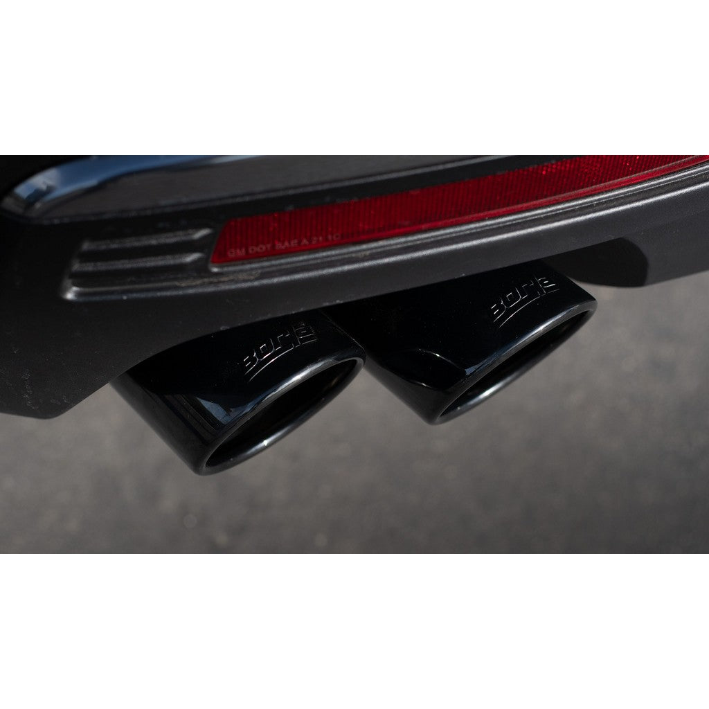 BORLA 140856BC Вихлопна система Cat-Back TOURING 2.75 дюйма 3.00 дюйма D RD RL AC SR Наконечник: 4.0" RD X 8.0" & 4.0" RD X 6,63" для Chevrolet TAHOE 5.3L V8 AT 2+4WD 4DR 2021-2022 Photo-2