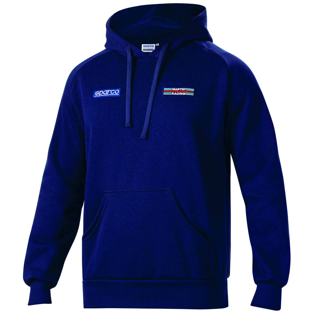 SPARCO 01340MRBM3L Худі BIG STRIPES MARTINI RACING, темно-синє, р-р L Photo-0