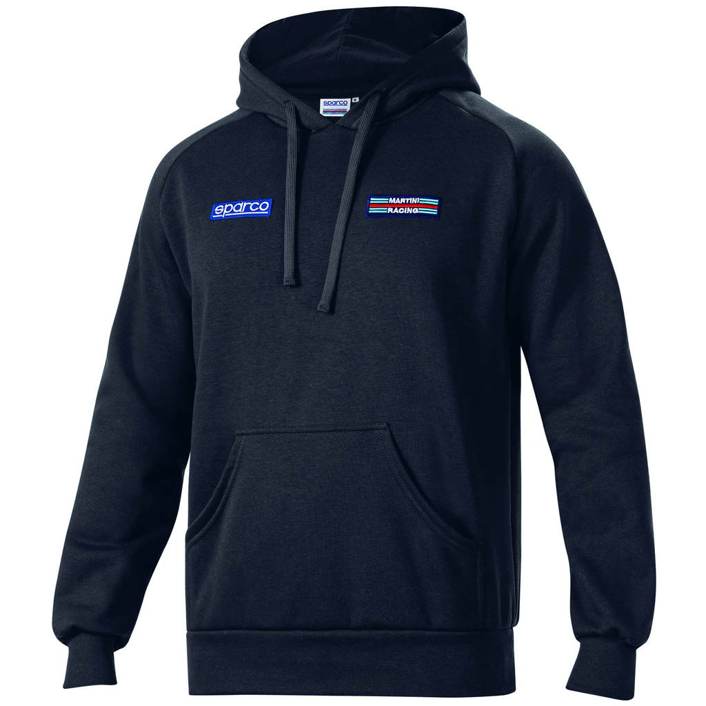 SPARCO 01340MRNR3L Худі BIG STRIPES MARTINI RACING, чорне, р-р L Photo-0