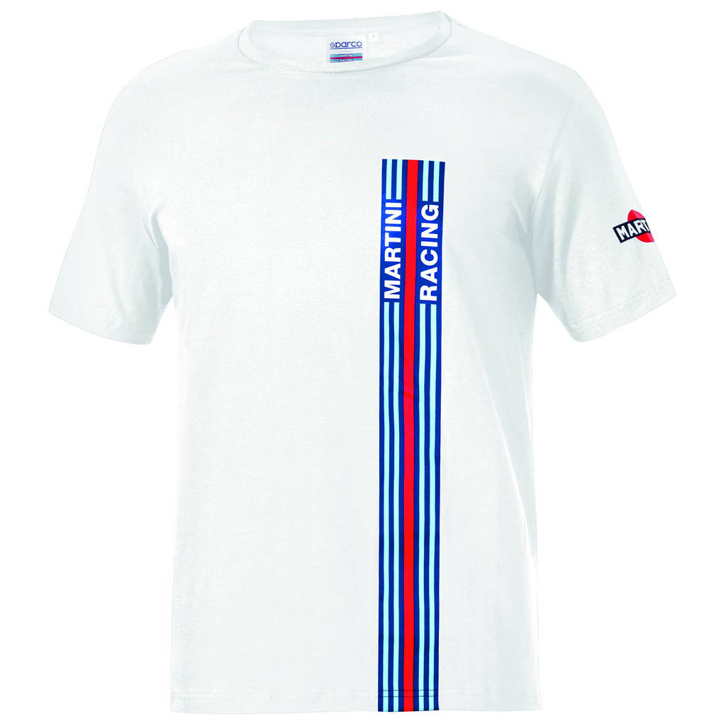 SPARCO 01339mrbi5xxl Футболка / майка BIG STRIPES MARTINI RACING, біла, р-р XXL Photo-0