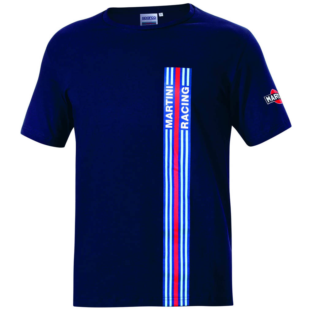 SPARCO 01339mrbm3l Футболка / майка BIG STRIPES MARTINI RACING, темно-синя, р-р L Photo-1