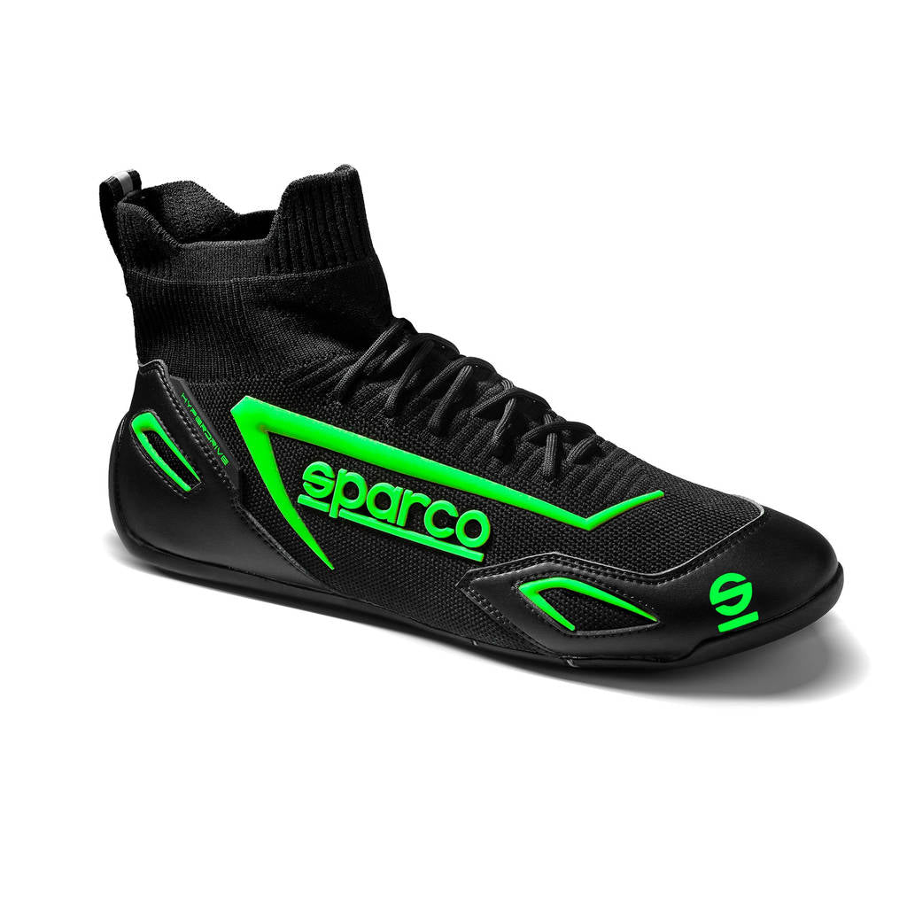 SPARCO 00129340NRVF черевики / взуття для автосимулятора HYPERDRIVE, чорний / зелений, р-Р 40 Photo-1