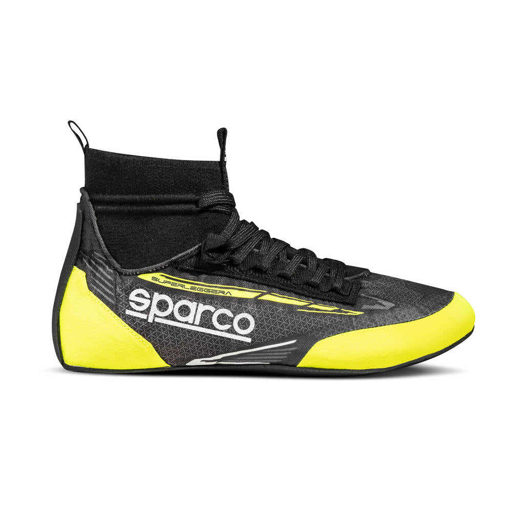 SPARCO 0012A338NRGF Взуття для гонок SUPERLEGGERA (Тканина), FIA 8856/2018, чорний/жовтий, розмір 38 Photo-0