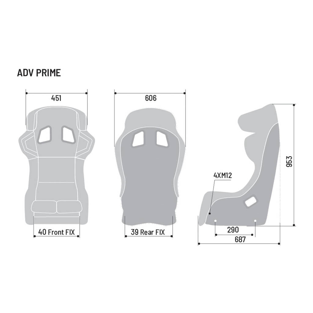 SPARCO 008033ZPNR Гоночне сидіння ADV PRIME PAD, FIA 8862-2009, карбон Photo-3