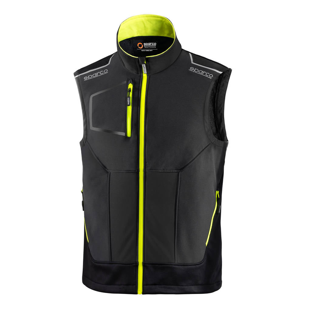 SPARCO 02419GSGF4XL Легкий жилет TECH, сірий/жовтий флуоресцентний, розмір XL Photo-0