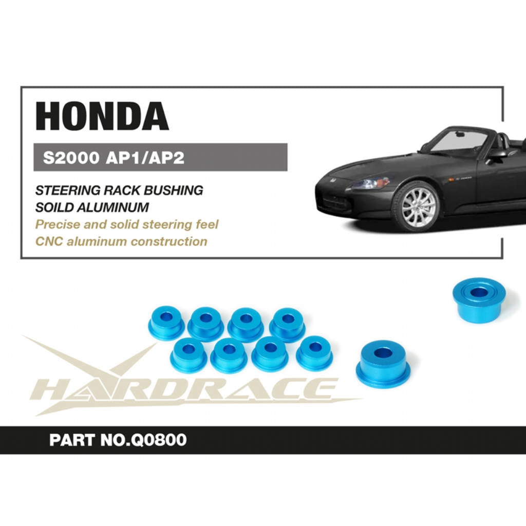 HARDRACE Q0800 Втулки рульової рейки HONDA S2000 AP1/AP2 99-09, 8 шт. Photo-1