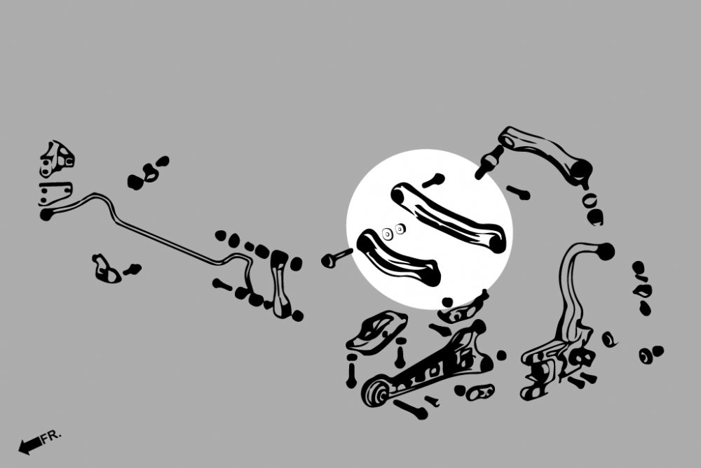 HARDRACE 6360 К-т регульованого розвалу для HONDA ACCORD 90-97 Photo-1