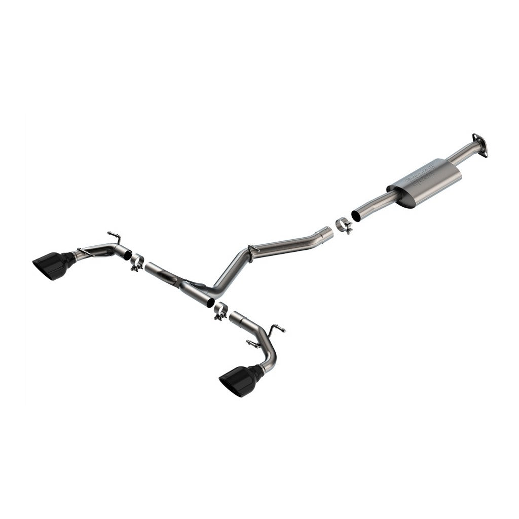 BORLA 140909BC Вихлопна система Cat-Back S-Type Black Chrome для SUBARU BRZ, TOYOTA GR 86 2022 Photo-0
