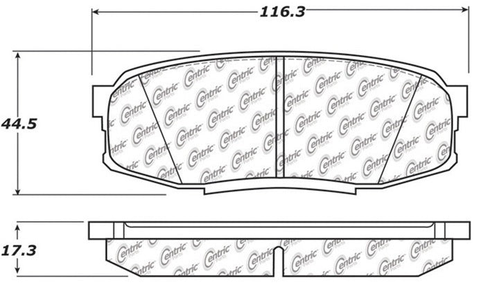 STOPTECH 105.13040 Гальмівні колодки задні (Ceramic) TOYOTA LC200/LEXUS LX570 Photo-0
