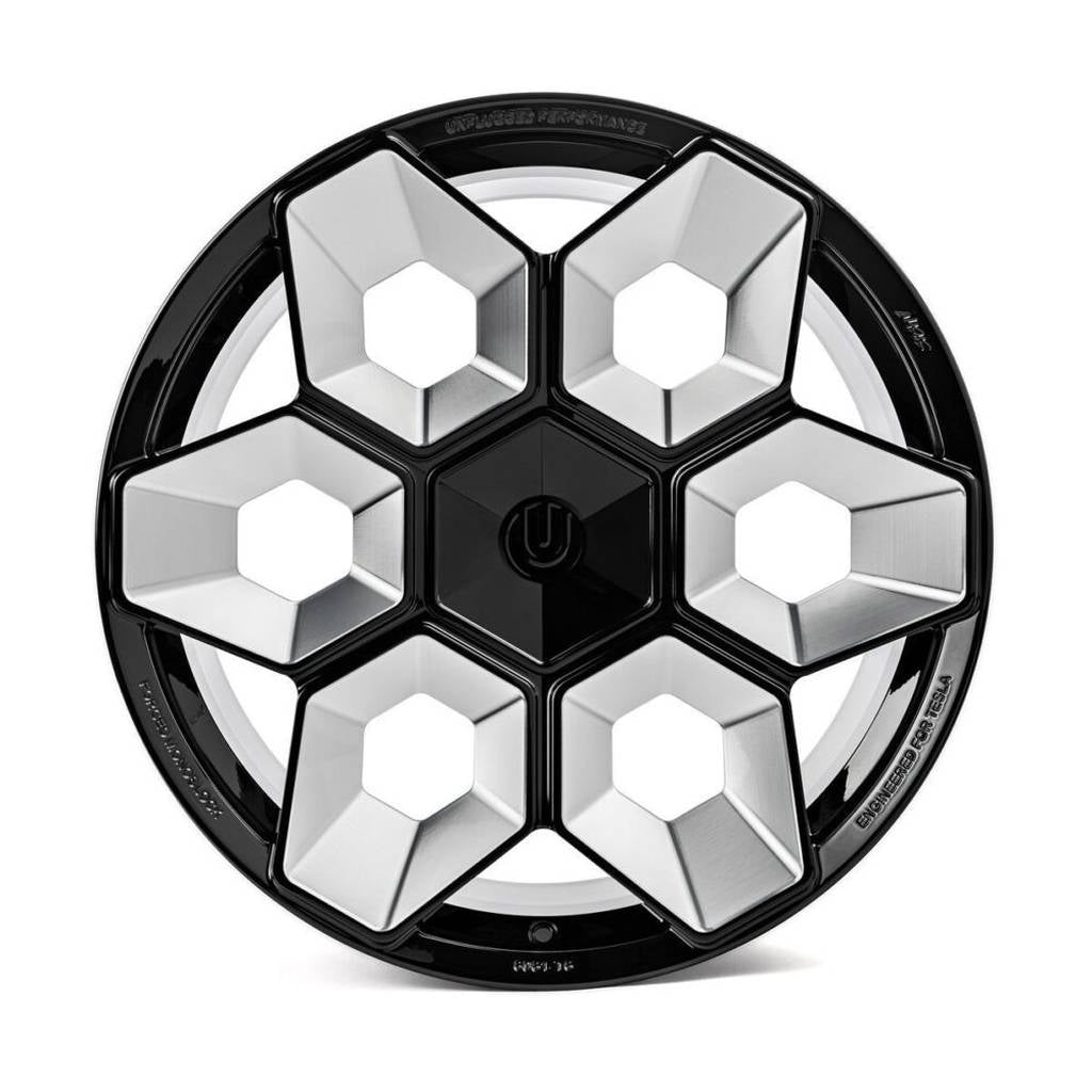UNPLUGGED PERFORMANCE UP-CYBRHEX-DBL-013 Колісний диск UP CYBRHEX 21x9.5+35 - 5x114.3 / 5x120, Double Drilled, бронзовий матовий для TESLA Cybertruck / Model Y Photo-11