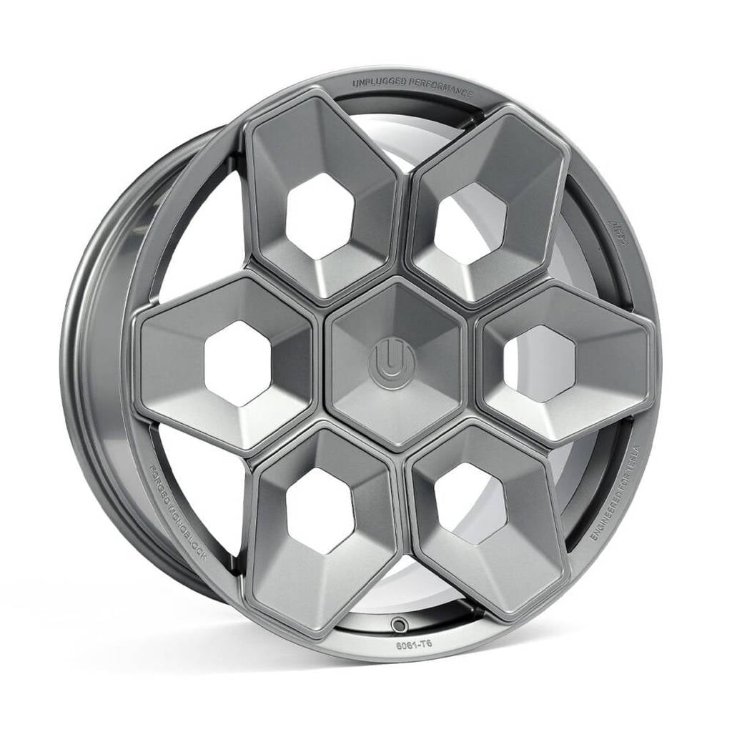 UNPLUGGED PERFORMANCE UP-CYBRHEX-DBL-013 Колісний диск UP CYBRHEX 21x9.5+35 - 5x114.3 / 5x120, Double Drilled, бронзовий матовий для TESLA Cybertruck / Model Y Photo-14