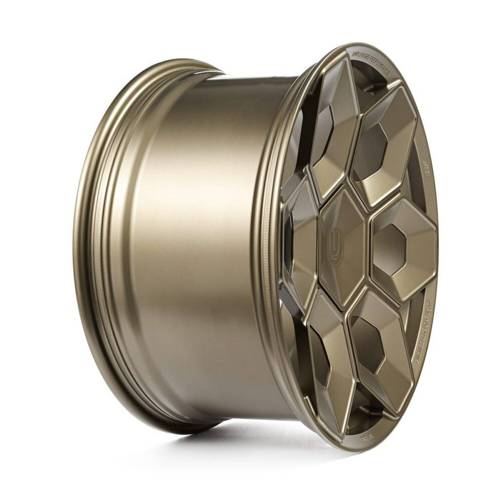 UNPLUGGED PERFORMANCE UP-CYBRHEX-DBL-013 Колісний диск UP CYBRHEX 21x9.5+35 - 5x114.3 / 5x120, Double Drilled, бронзовий матовий для TESLA Cybertruck / Model Y Photo-18