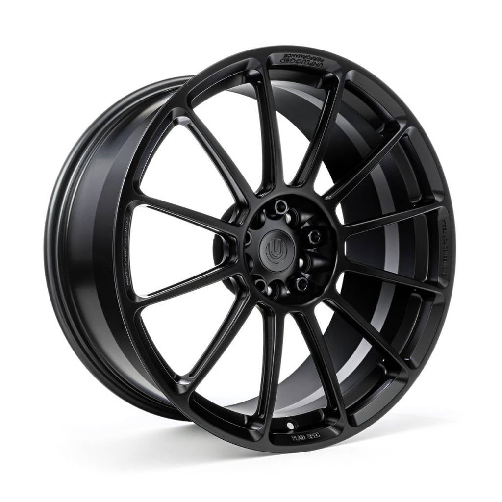 UNPLUGGED PERFORMANCE UP-UP03-DBL-002 Кований колісний диск UP-03, 19x11+31 - 5x120 / 5x114.3 подвійне свердління, чорний матовий для TESLA Model S 2021 Photo-0
