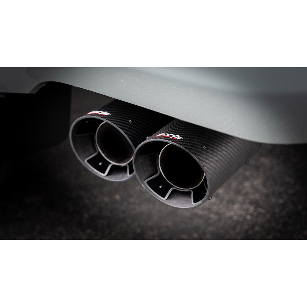 BORLA 140939CFBA Вихлопна система Cat-Back "S-TYPE" D RD AC S 2.50" Наконечник: 4.50" RD X 10.00" Чорний карбон для TOYOTA TUNDRA '22-'24 3.4L V6 AT 2+4WD 4DR CCSB+ECSTB WB 145.7" Photo-2