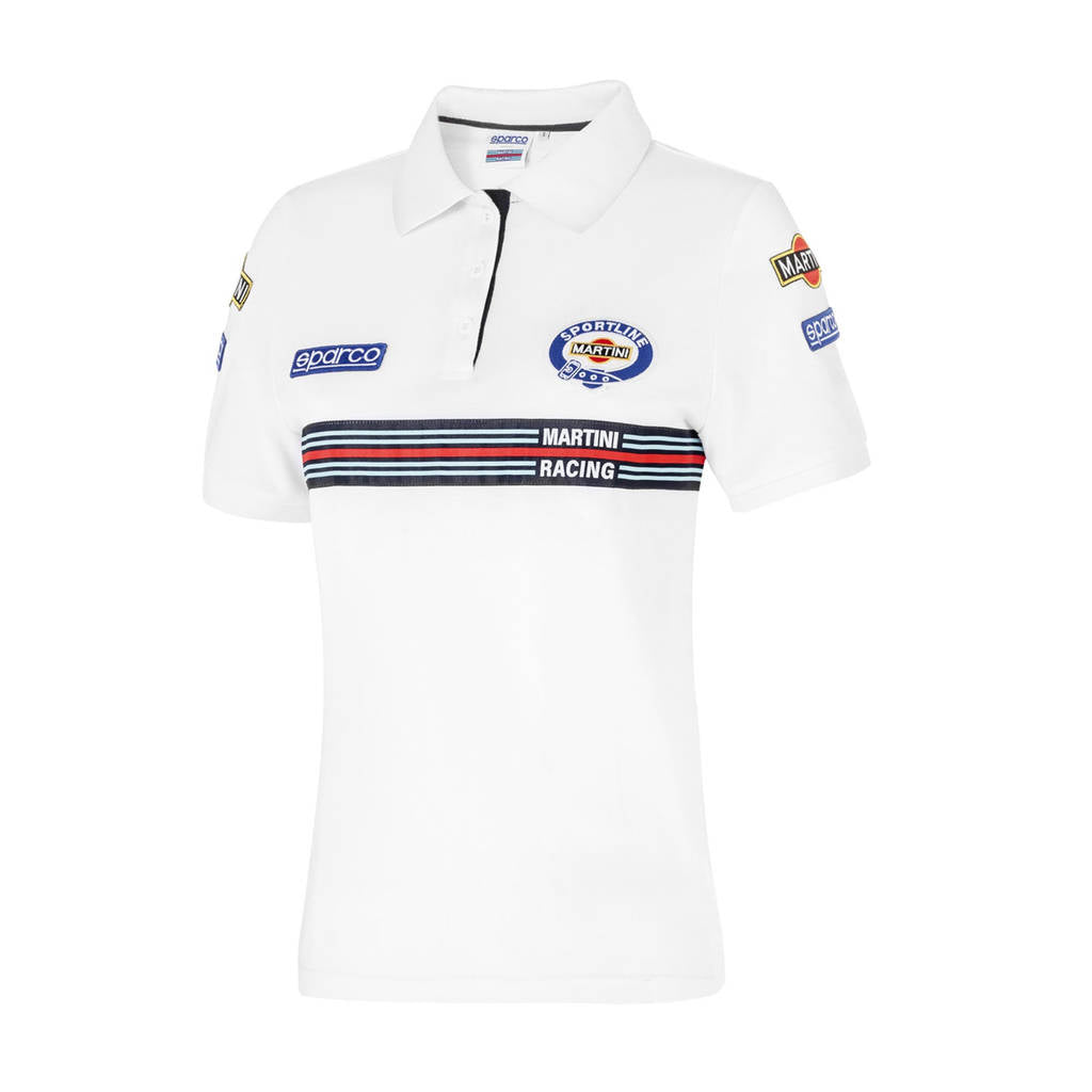 SPARCO 013034MRBI1S Поло replica MARTINI RACING lady Білий S Photo-0