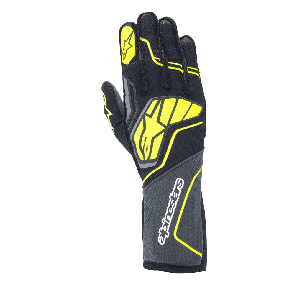 ALPINESTARS 3550224_9151_L Рукавички Tech-1 zx v4 FIA/SFI - Сірий Чорний Жовтий, Розмір L Photo-0