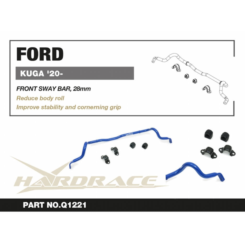 HARDRACE Q1221 Передній стабілізатор, 28мм - 5 шт для FORD KUGA 2020+ Photo-2