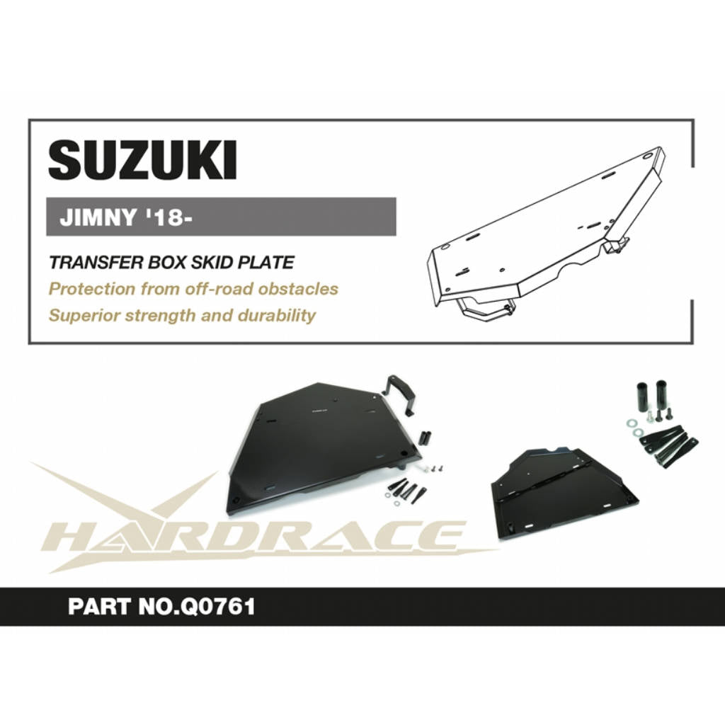 HARDRACE Q0761 Опорна плита роздавальної коробки - 2 шт для SUZUKI JIMNY '18- Photo-2