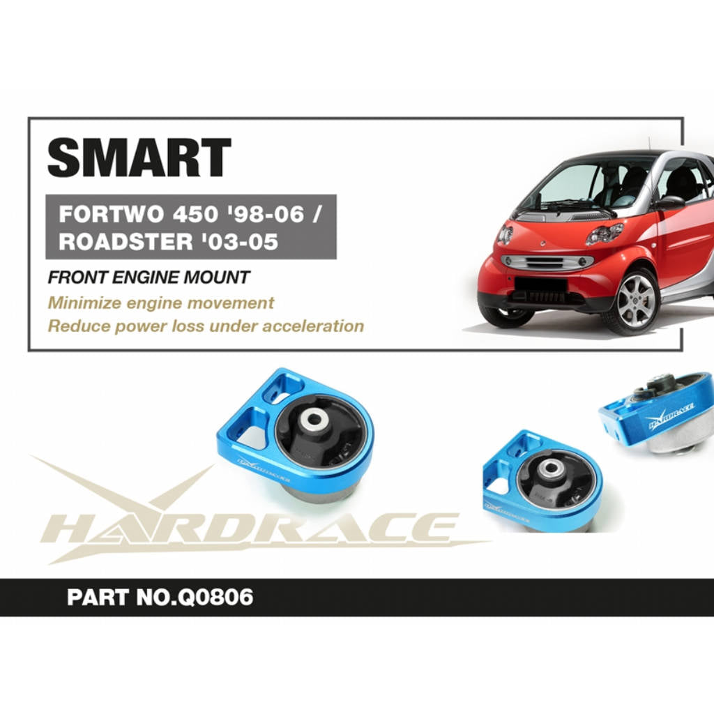 HARDRACE Q0806 Кріплення двигуна переднє - 1 шт для SMART FORTWO 450 '98-06 / ROADSTER 452 '03-05 Photo-1