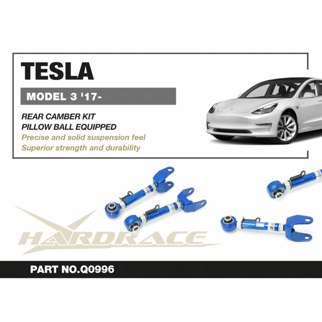HARDRACE Q0996 К-т заднього розвалу (Сферична подушка) - 2 шт для TESLA MODEL 3 '17- Photo-1