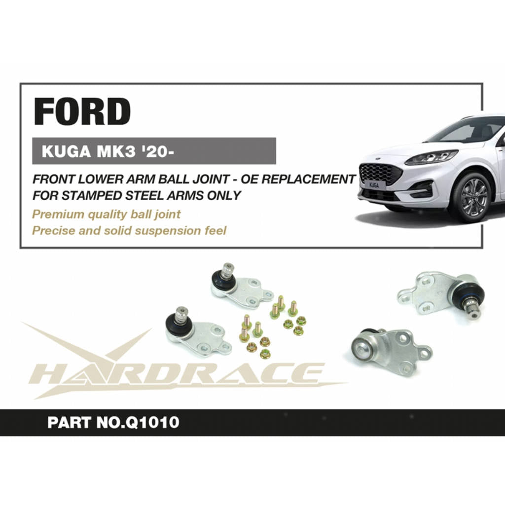 HARDRACE Q1010 Передній нижній важіль Сферичний шарнір - 2 шт OE Заміна для FORD KUGA MK3 '19- Photo-1