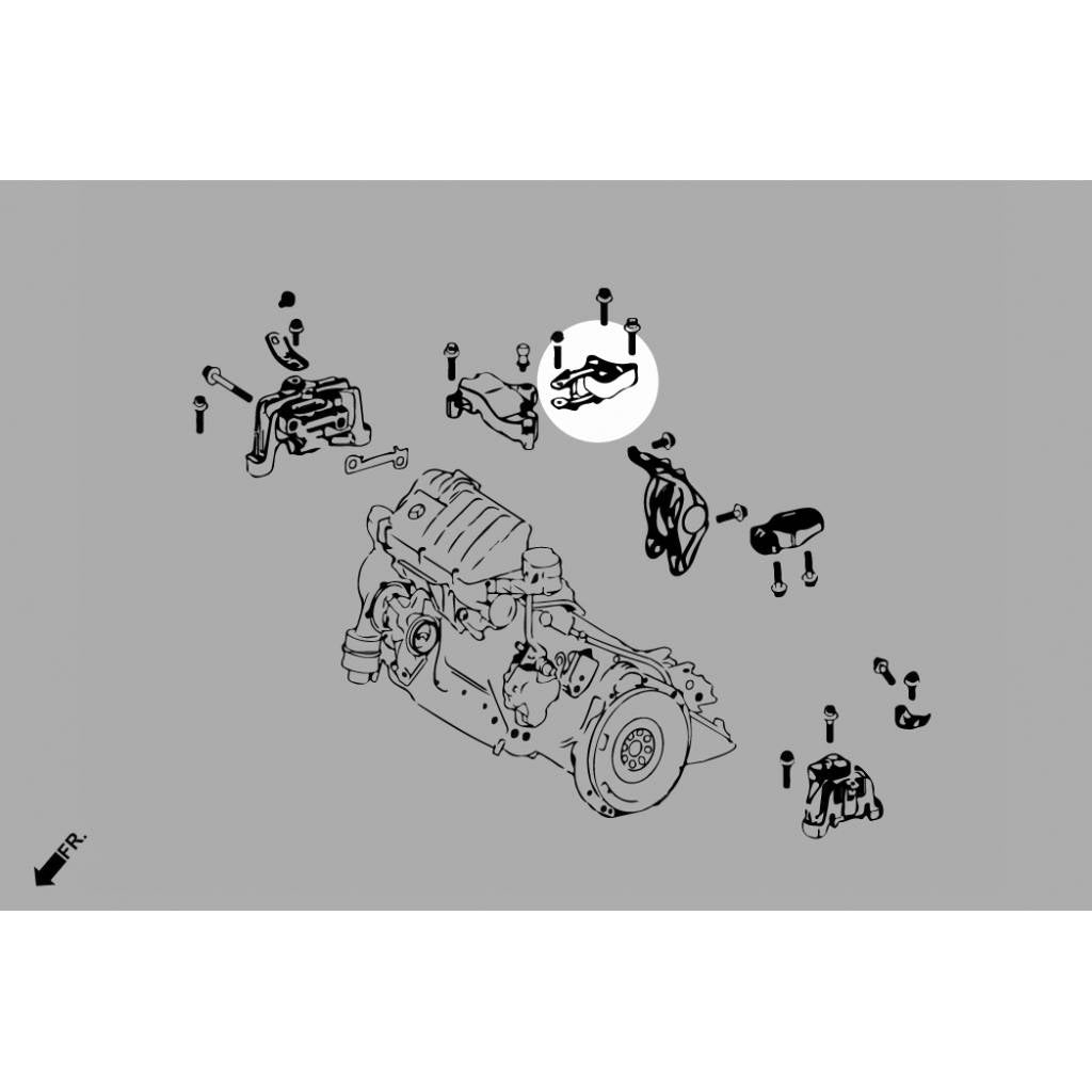 HARDRACE Q1048 Кріплення двигуна верхнє праве - 1 шт для 2.0T EngineS для M-BENZ A-CLASS W176 / B-CLASS W246 / CLA C117 / GLA X156 Photo-7