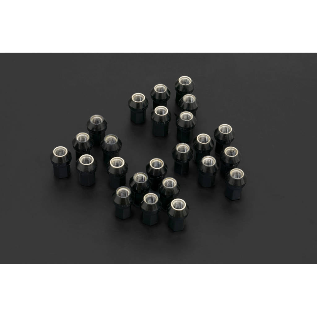 HARDRACE Q1222 Гайки кріплення колісних дисків - HEX 17, M12 x 1.5, Довжина: 35MM CLOSE-END TYPE, 60° Конічне сидіння 24 шт Photo-0