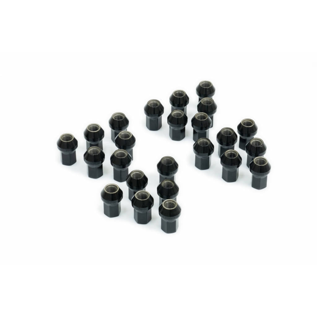 HARDRACE Q1222 Гайки кріплення колісних дисків - HEX 17, M12 x 1.5, Довжина: 35MM CLOSE-END TYPE, 60° Конічне сидіння 24 шт Photo-2