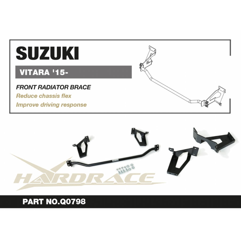HARDRACE Q0798 Передній нижній кронштейн радіатора - 1 шт для SUZUKI VITARA '15- Photo-2