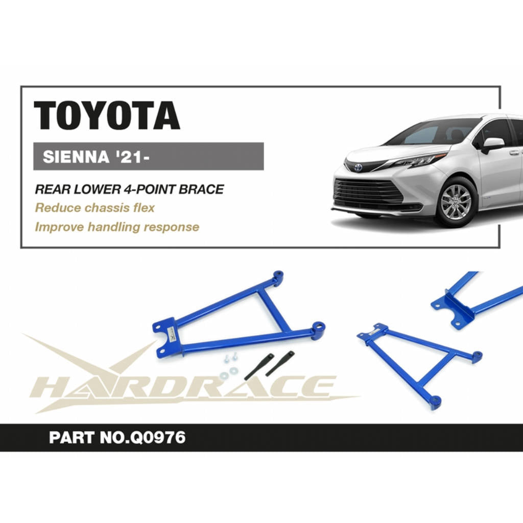 HARDRACE Q0976 Задній нижній Кронштейн 4 точки - 1 шт для TOYOTA SIENNA '21- Photo-2