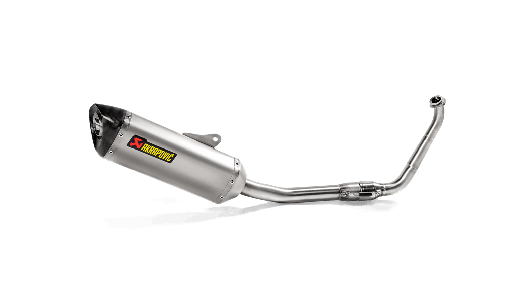 AKRAPOVIC S-Y125R6-HZT Вихлопна система Racing Line (Titanium) для Yamaha YZF-R125 2019-2019 Photo-0