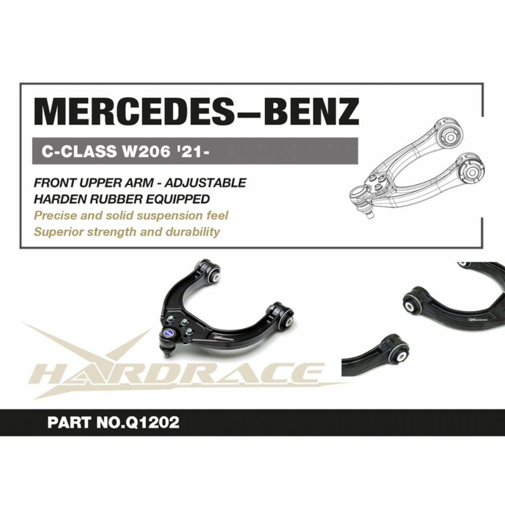 HARDRACE Q1202 К-т переднього верхнього розвалу (жорстка гума) - 2 шт для MERCEDES-BENZ C-CLASS W206 Photo-1