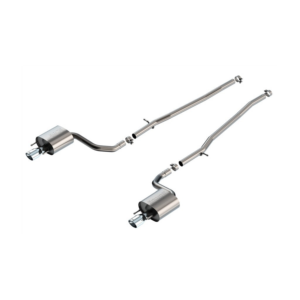 BORLA 140956 Вихлопна система Cat-Back S-Type 2.25" S OV RL AC SR Наконечник: 4.25" X 3.50" OV X 6.95" Полірована нержавіюча сталь T-304 для LEXUS IS200T 2016-2017 /IS300 2018-2024 Photo-0