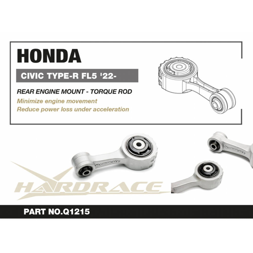 HARDRACE Q1215 Опора двигуна задня для HONDA Civic TYPE-R (FL5) 2022- Photo-1