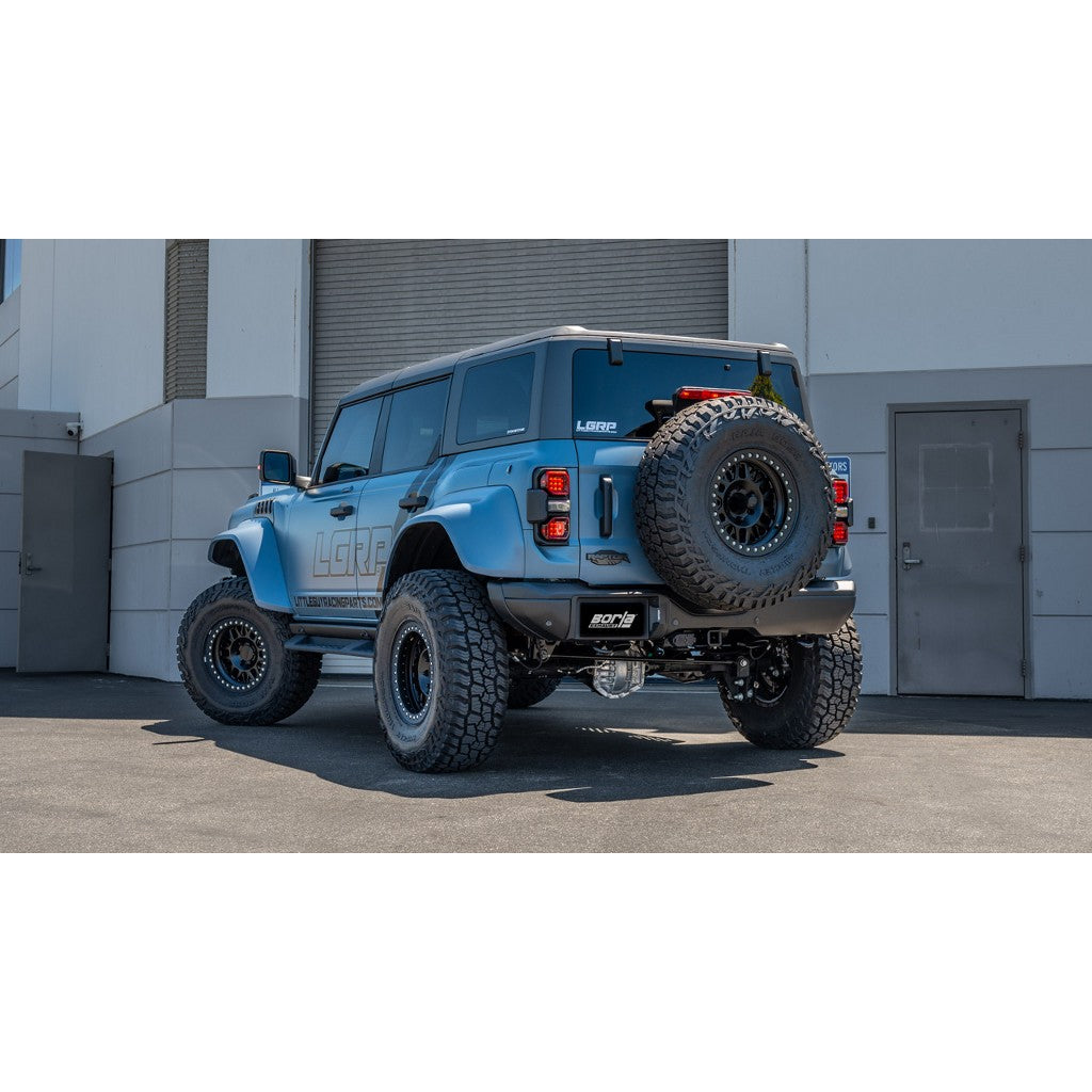 BORLA 140934CB Вихлопна система Cat-Back 2.75", ATAK (наконечники 4", чорний хром) для FORD Bronco Raptor 2022- Photo-1
