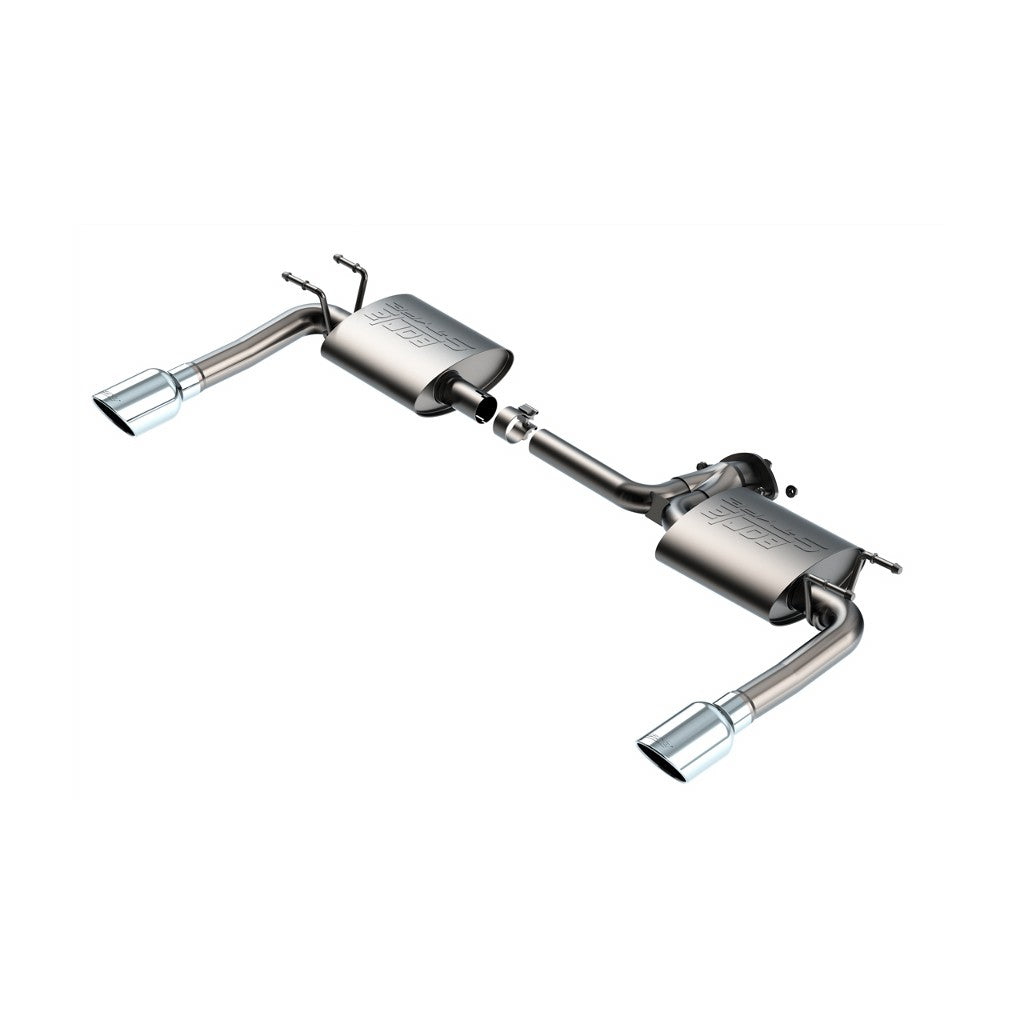 BORLA 11982 Вихлопна система Axle-Back 2.25", 2" S-TYPE S RD RL AC SR Наконечник: 4" RD X 8" для MAZDA 3 2.5L 4 Cyl 2019-2023 Photo-0