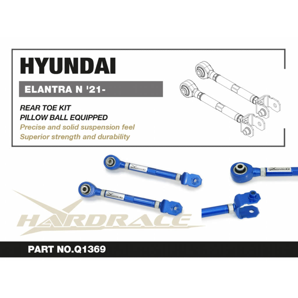 HARDRACE Q1369 Комплект заднього кутового ргулювання колес (Сферична подушка) - 2 шт для HYUNDAI Elantra N 2021+ Photo-1