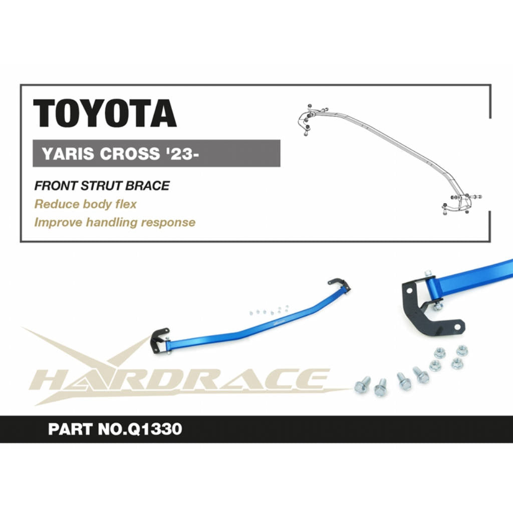 HARDRACE Q1330 Передній кронштейн для TOYOTA Yaris Cross (AC200) 2023+ Photo-2