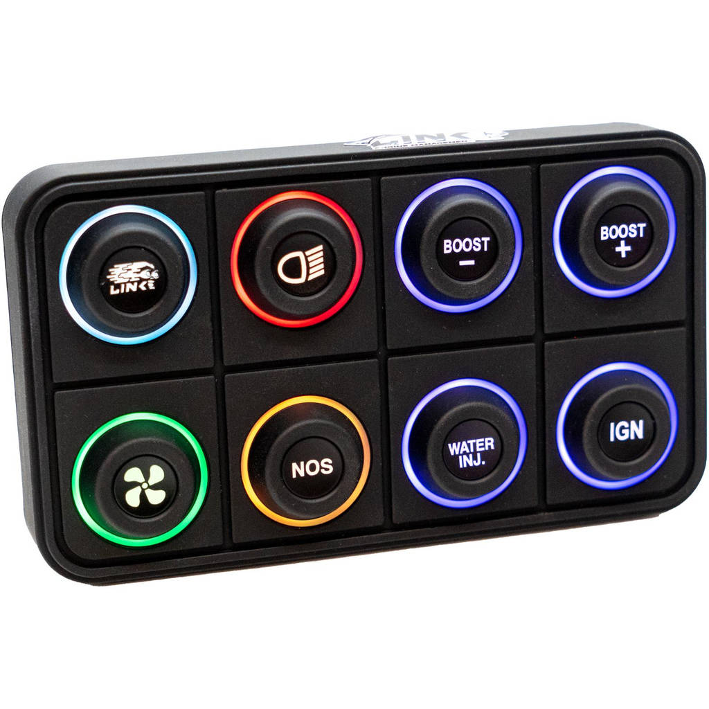 Link ECU 101-0237 CAN-клавіатура на 8 кнопок (2x4) зі змінними вставками 15 мм (продається окремо) Photo-1