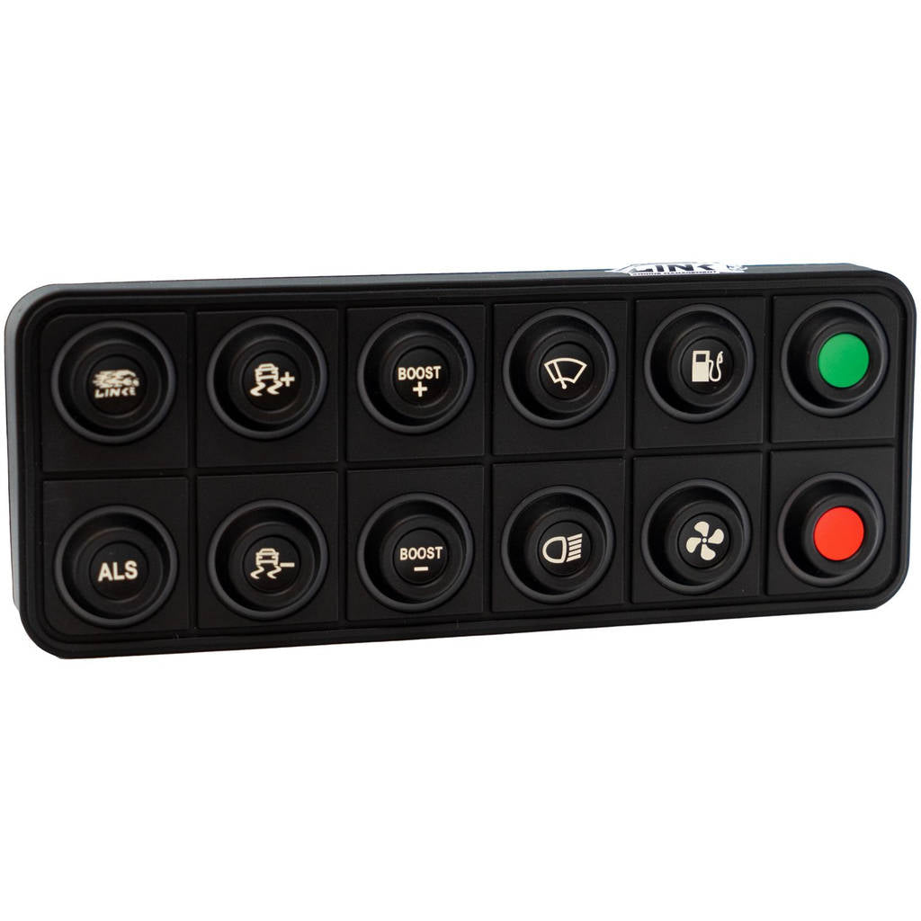 Link ECU 101-0239 CAN-клавіатура на 12 кнопок (2x6) зі змінними вставками 15 мм (продається окремо) Photo-2