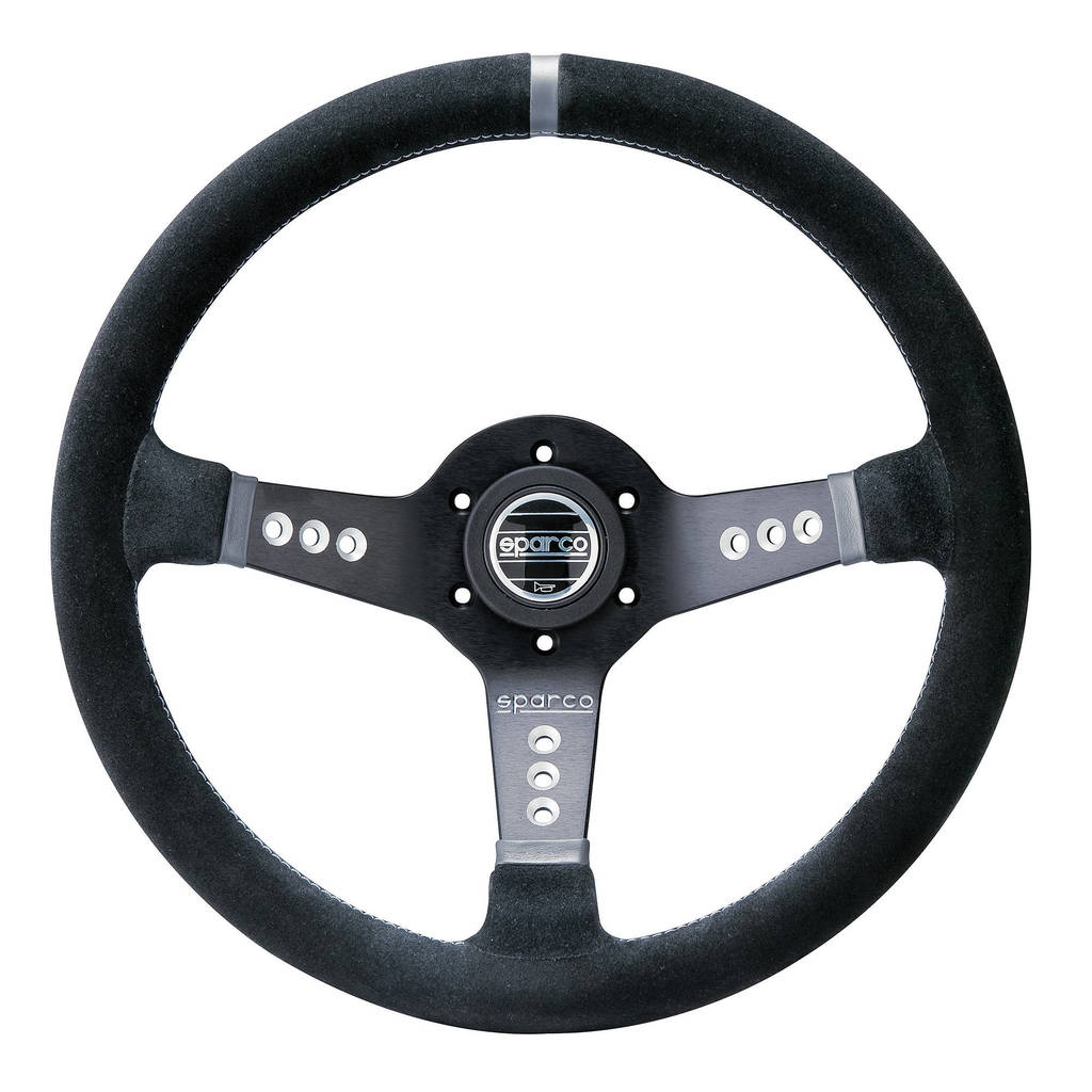 SPARCO 015L800SC Кермо L777, замша, чорний/титан, діам.350мм, виліт 63мм Photo-0