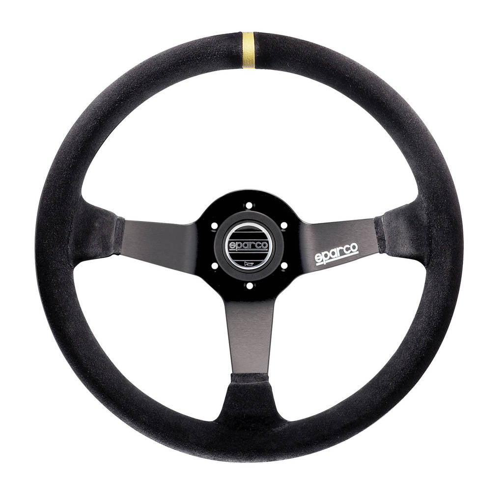 SPARCO 015R325CSN Кермо R325, замша, чорний, діам. 350мм, виліт 95мм Photo-0