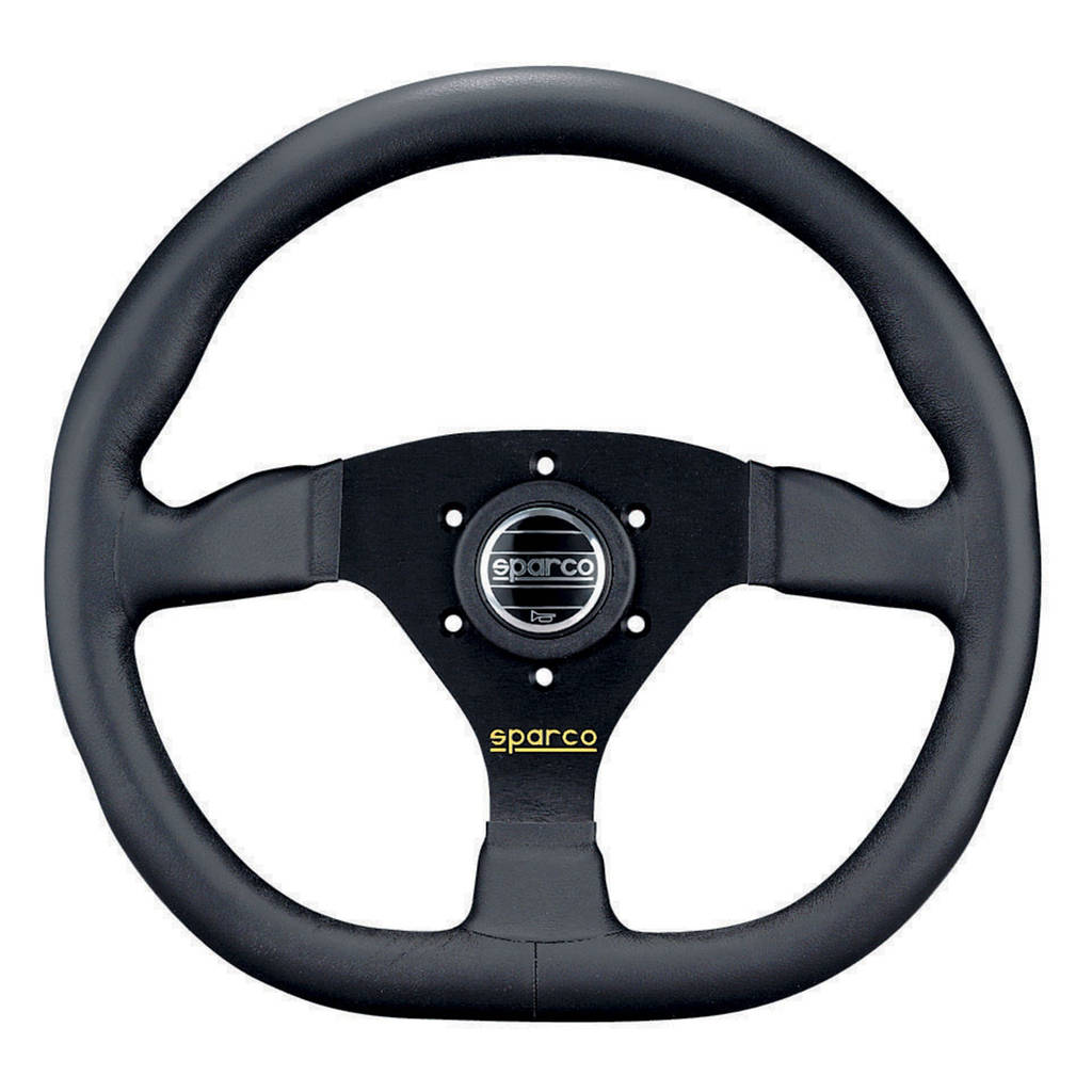 SPARCO 015TRGL1TUV Кермо L360, шкіра, чорний, діам.330мм, виліт 00мм Photo-0