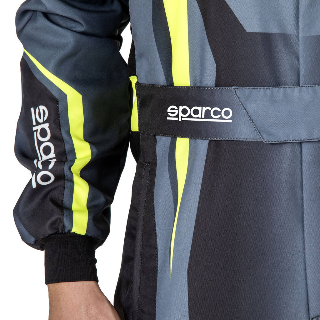 SPARCO 002310140NRGF Костюм для картингу K46 Prime K Чорний/Жовтий флуо 140 Photo-3