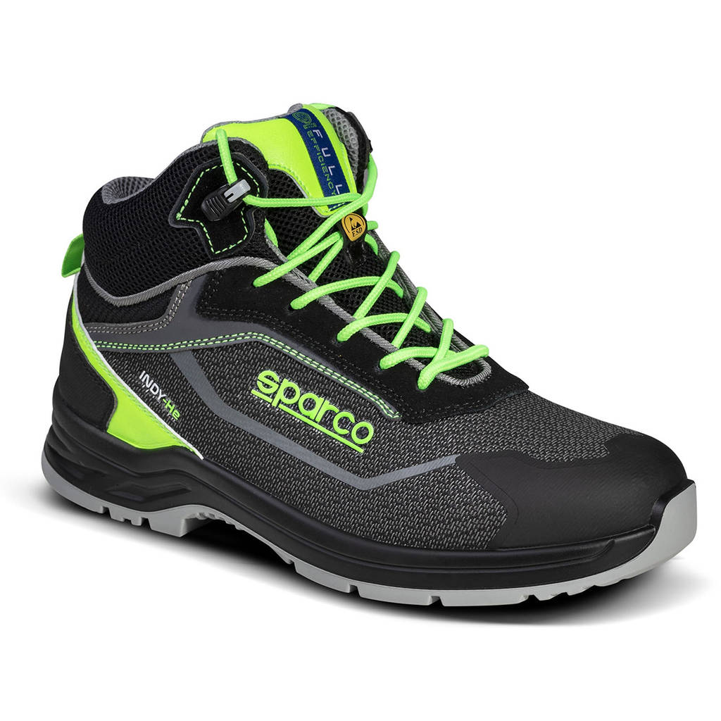 SPARCO 0754235NRVF Черевики Indy-He Ranger S3 ESD Чорний/Зелений флуо 35 Photo-0