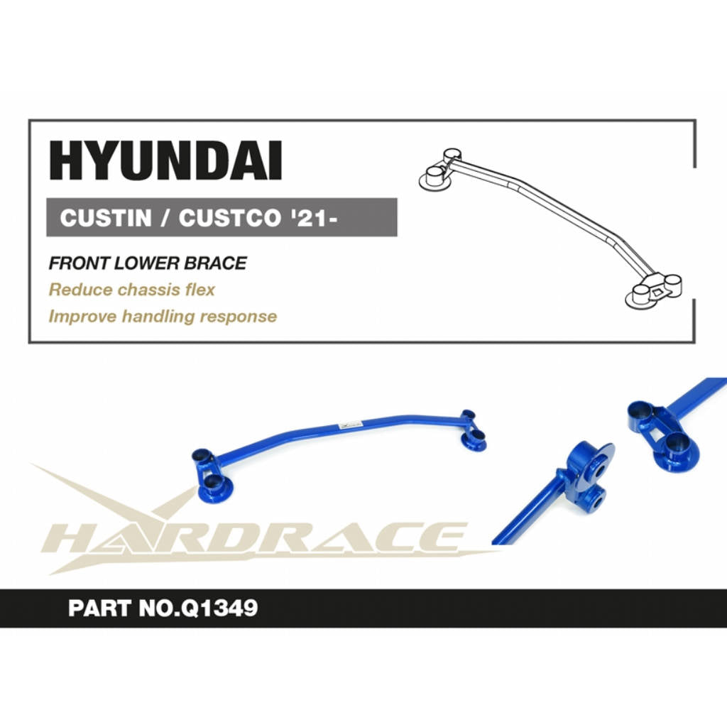 HARDRACE Q1349 Передня нижня розпірка - 1 шт для HYUNDAI Custin / Custo 2021 Photo-1