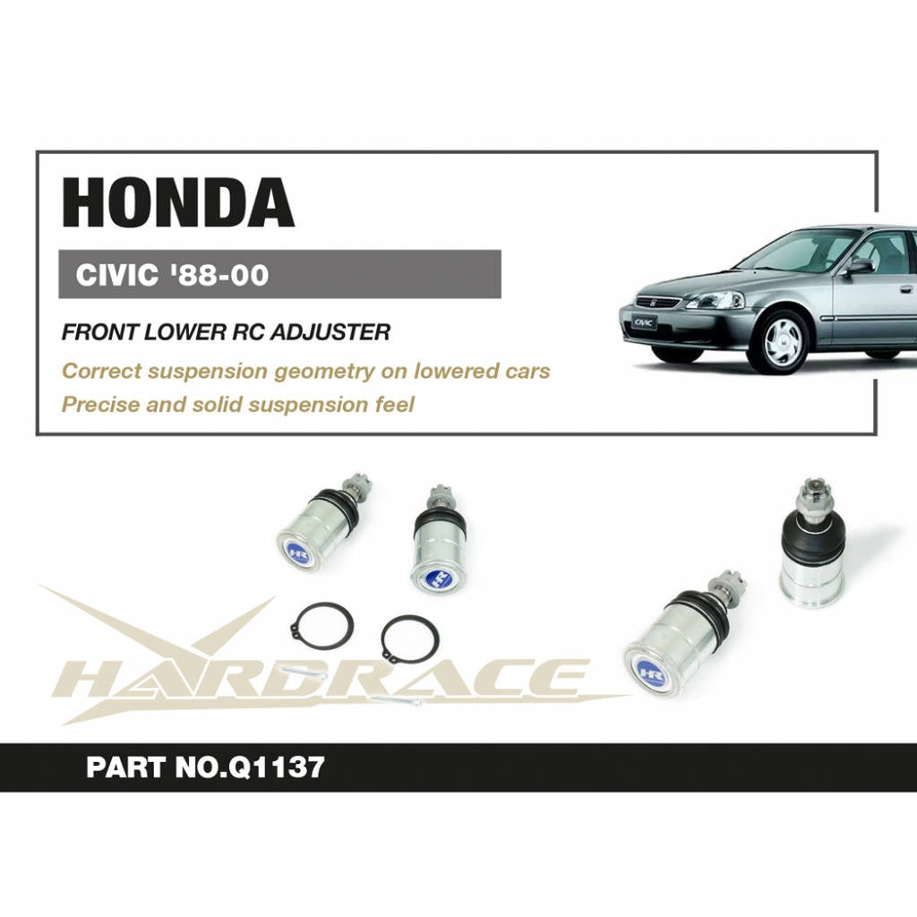 HARDRACE Q1137 Передній нижній регулятор RC - 2 шт для HONDA Civic 1988-2000 / CR-X 1988-1991 / CR-V 1997-2001 Photo-1
